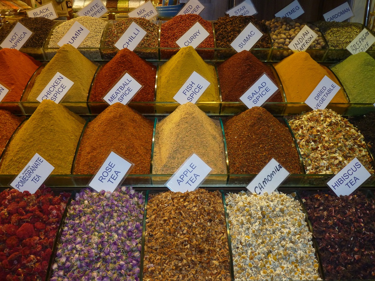 Spices used in Punjabi cuisine at Narula's Indian Authentic Cuisine